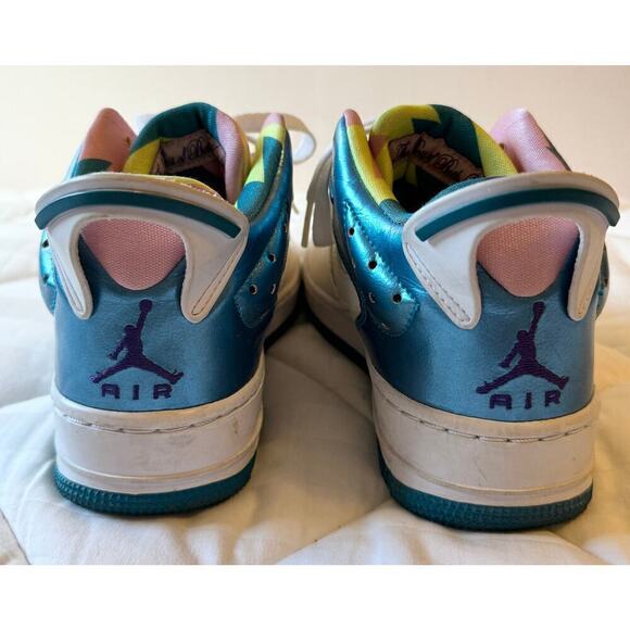 NIKE Air Jordan Force 6 GS High Top AF1 Sneakers Size 5 (fashion shoes metallic) - Picture 3 of 7